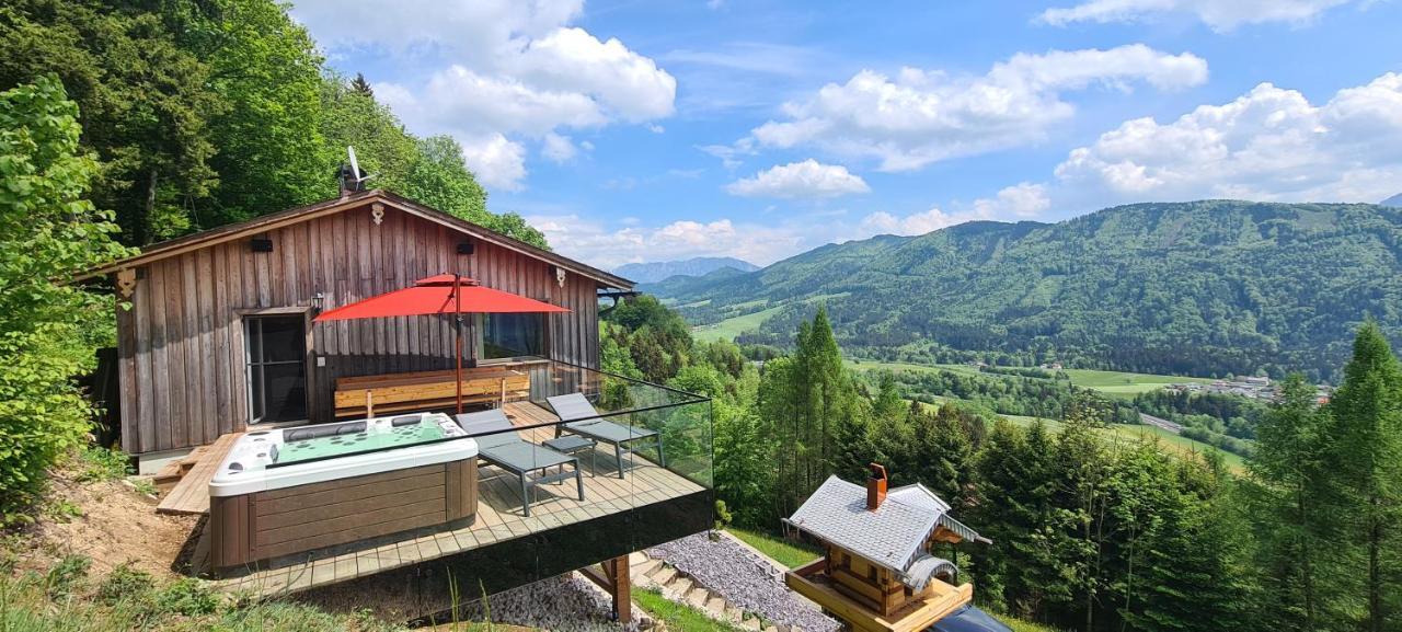 Ruhige Bergvilla In Alleinlage Am Mondsee Mit Seeblick Bergblick Und Whirlpool Innerschwand Экстерьер фото